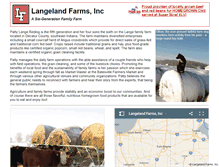 Tablet Screenshot of langelandfarms.com